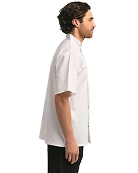 Veste de Chef à Manches Courtes et Boutons Rivetés Unisexe