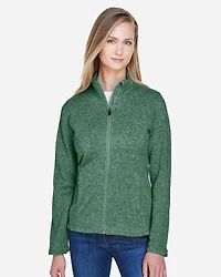 Women's Bristol Full-Zip Sweater Fleece Jacket | T-Shirt Time