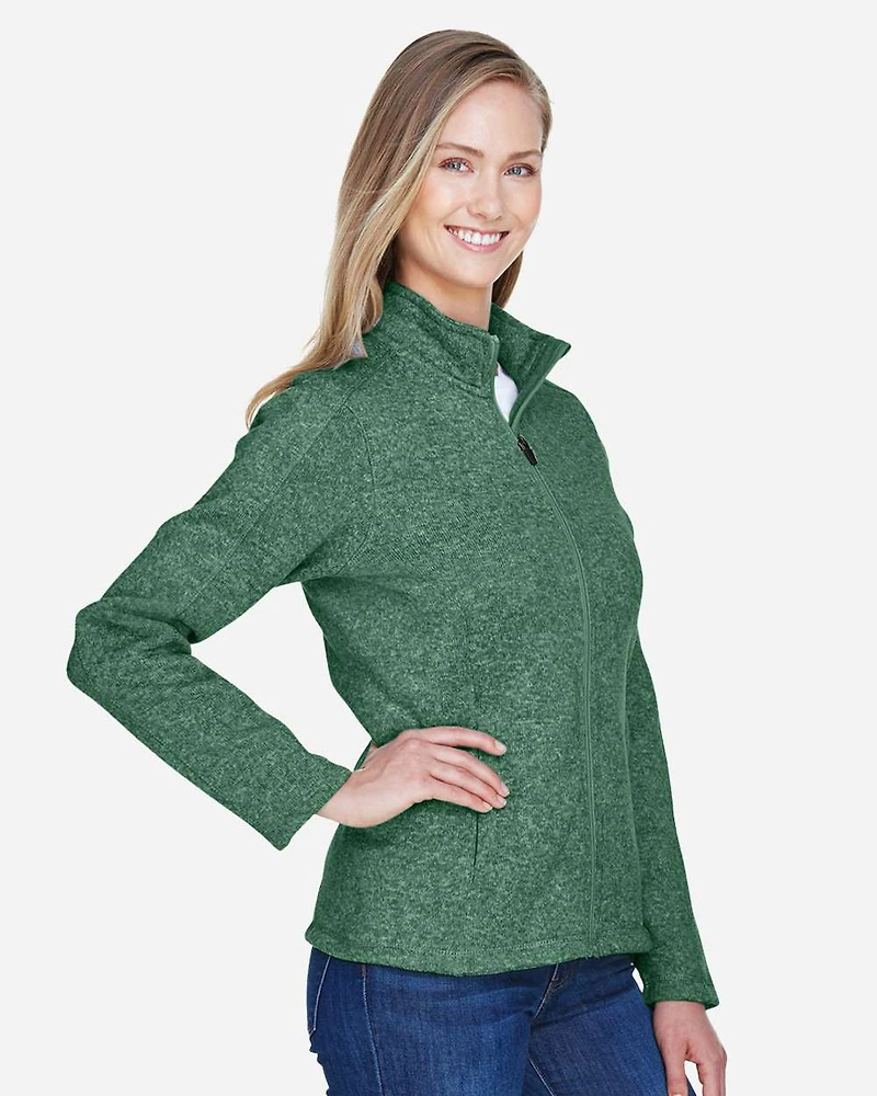 Women's Bristol Full-Zip Sweater Fleece Jacket | T-Shirt Time