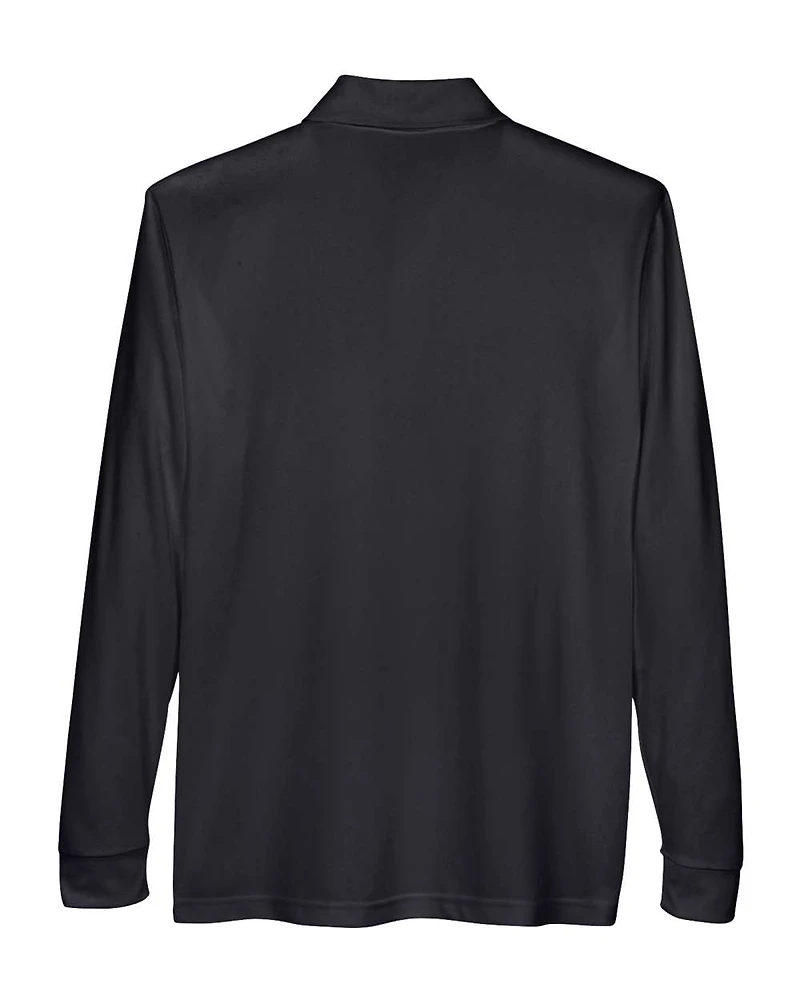 Men's Pinnacle Performance Long Sleeve Piqué Polo with Pocket | T-Shirt Time