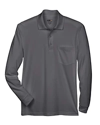 Polo Piqué à Manches Longues et Poche Performance Pinnacle pour Homme