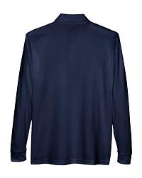 Men's Pinnacle Performance Long Sleeve Piqué Polo with Pocket | T-Shirt Time
