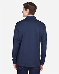 Men's Pinnacle Performance Long Sleeve Piqué Polo with Pocket | T-Shirt Time