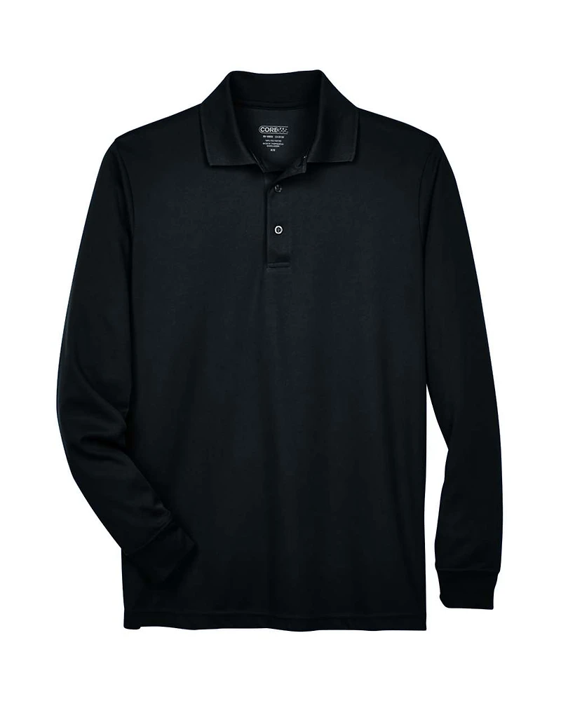 Men's Pinnacle Performance Long Sleeve Piqué Polo | T-Shirt Time
