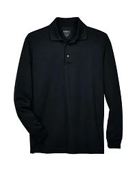 Men's Pinnacle Performance Long Sleeve Piqué Polo | T-Shirt Time