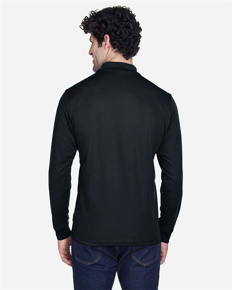 Men's Pinnacle Performance Long Sleeve Piqué Polo | T-Shirt Time
