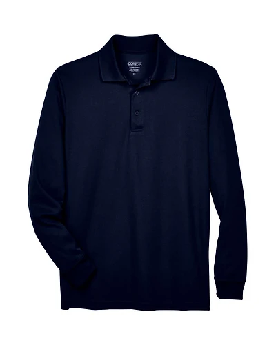 Men's Pinnacle Performance Long Sleeve Piqué Polo | T-Shirt Time
