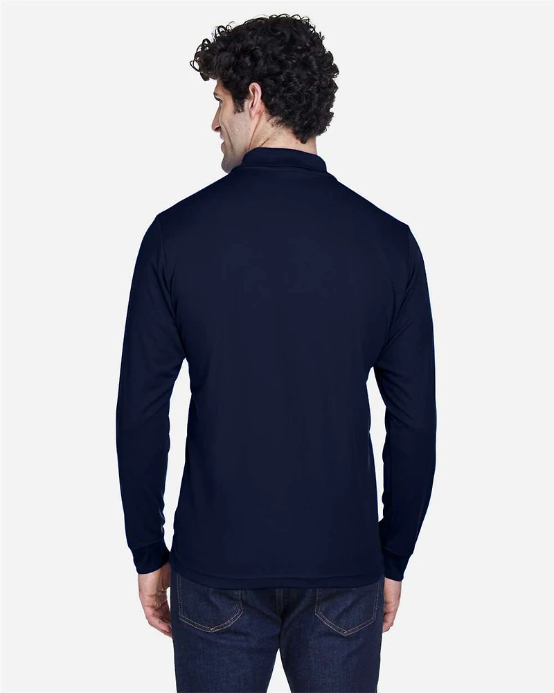 Men's Pinnacle Performance Long Sleeve Piqué Polo | T-Shirt Time