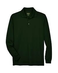 Men's Pinnacle Performance Long Sleeve Piqué Polo | T-Shirt Time