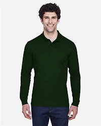 Men's Pinnacle Performance Long Sleeve Piqué Polo | T-Shirt Time