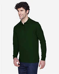 Men's Pinnacle Performance Long Sleeve Piqué Polo | T-Shirt Time