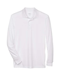 Men's Pinnacle Performance Long Sleeve Piqué Polo | T-Shirt Time