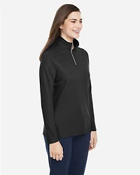 Women's Fusion ChromaSoft™ Pique Quarter-Zip Pullover | T-Shirt Time