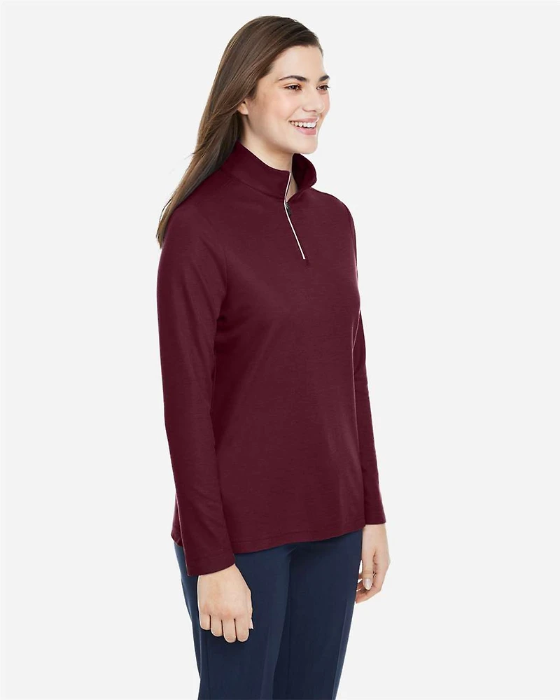 Pull piqué ChromaSoft™ Fusion pour femmes à fermeture éclair un quart