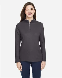 Pull piqué ChromaSoft™ Fusion pour femmes à fermeture éclair un quart