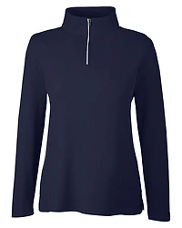Pull piqué ChromaSoft™ Fusion pour femmes à fermeture éclair un quart