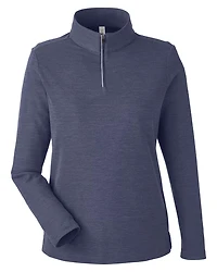 Pull piqué ChromaSoft™ Fusion pour femmes à fermeture éclair un quart