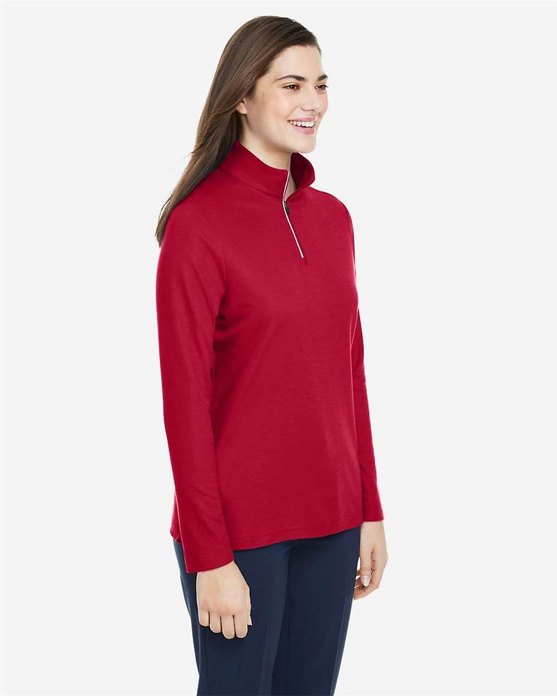 Pull piqué ChromaSoft™ Fusion pour femmes à fermeture éclair un quart