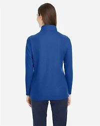 Pull piqué ChromaSoft™ Fusion pour femmes à fermeture éclair un quart