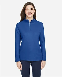 Pull piqué ChromaSoft™ Fusion pour femmes à fermeture éclair un quart