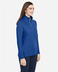 Pull piqué ChromaSoft™ Fusion pour femmes à fermeture éclair un quart