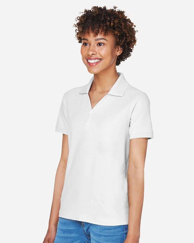 Polo Piqué en Pima pour Femme