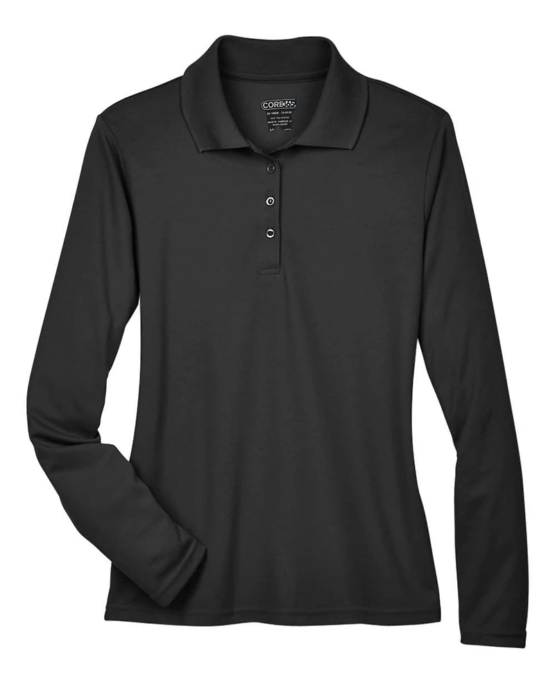 Women's Pinnacle Performance Long Sleeve Piqué Polo | T-Shirt Time