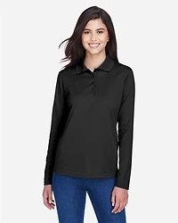 Women's Pinnacle Performance Long Sleeve Piqué Polo | T-Shirt Time