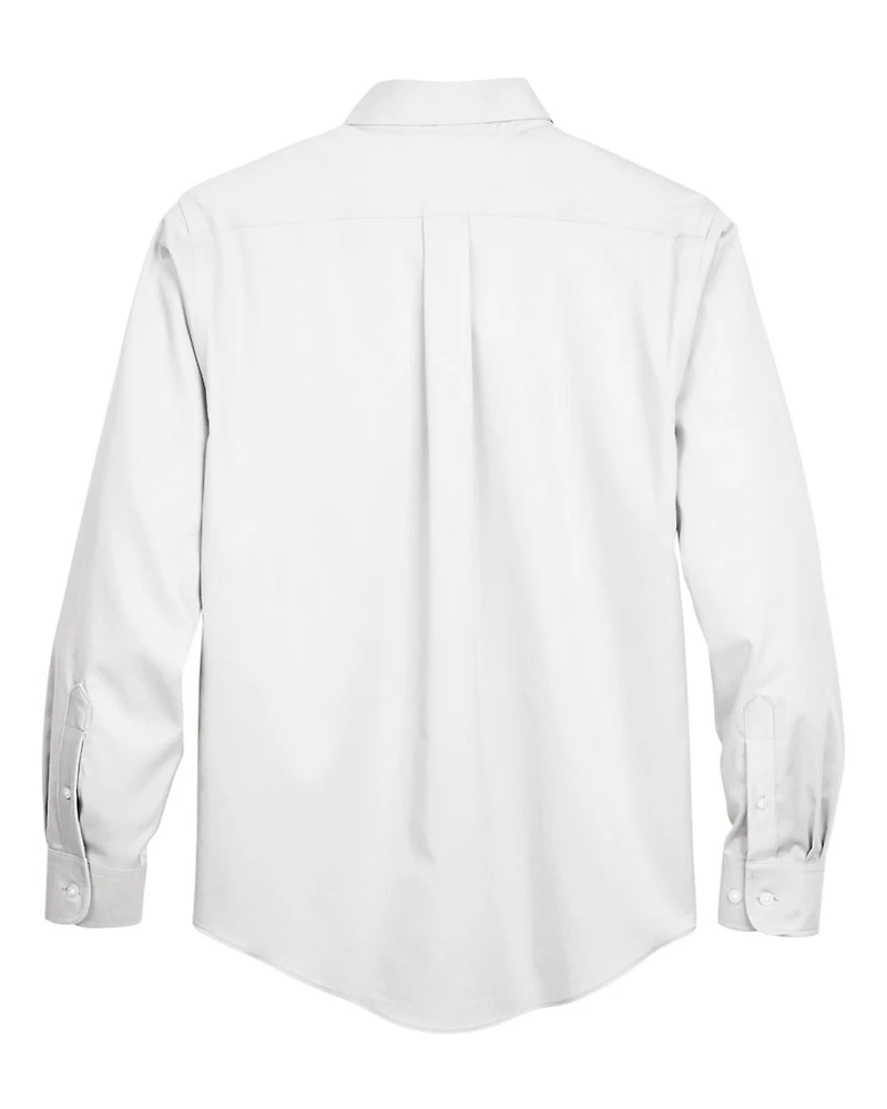 Men's Crown Collection® Solid Stretch Twill Woven Dress Shirt | T-Shirt Time