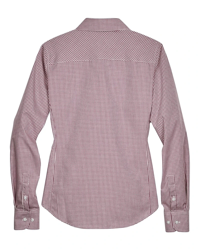 Women's Crown Collection® Gingham Check Woven Dress Shirt | T-Shirt Time