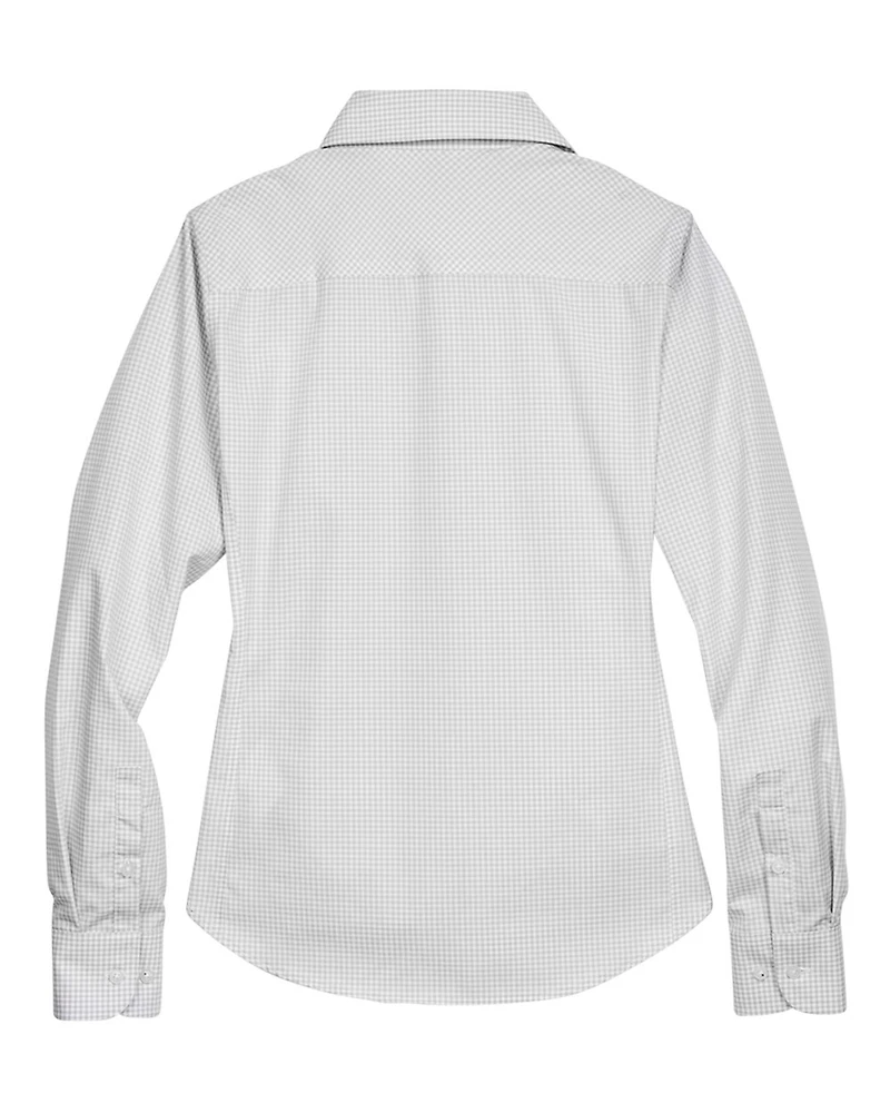 Chemise tissée à carreaux Gingham de la Collection Crown pour femmes