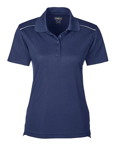 Women’s Radiant Performance Piqué Polo with Reflective Piping