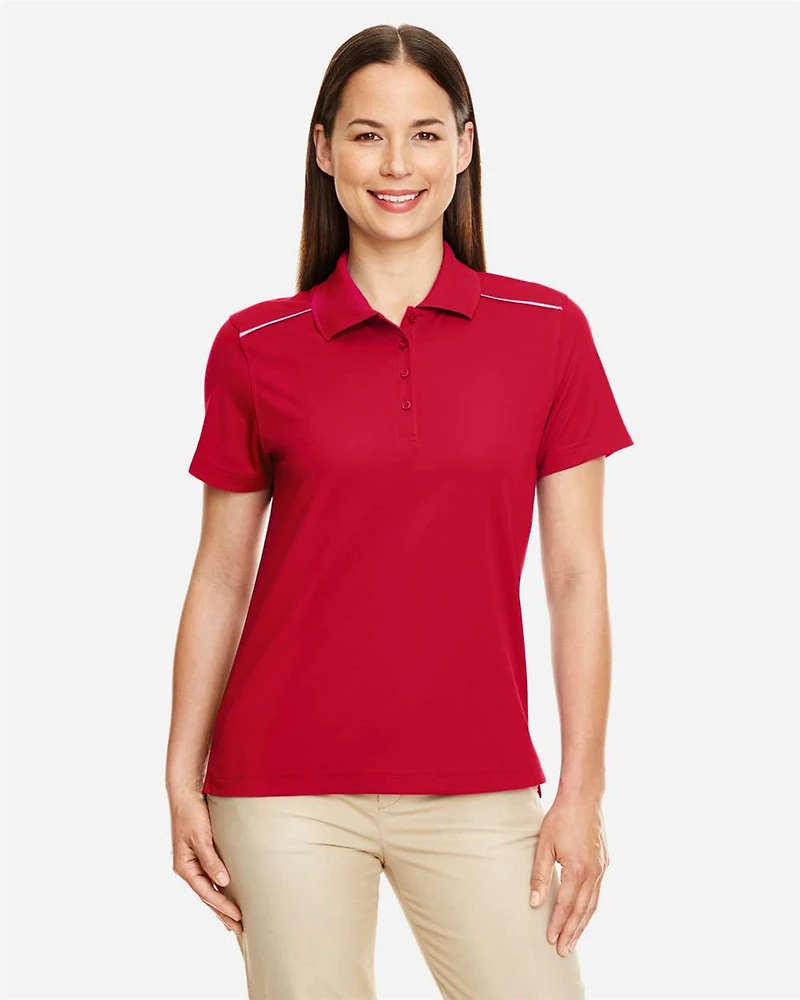 Polo Performance Piqué Radiant pour Femme avec Passepoil Réfléchissant | T-Shirt Time