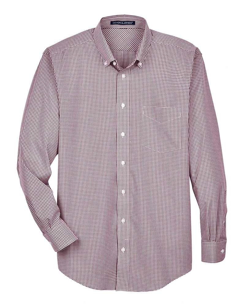 Men's Crown Collection® Gingham Check Woven Dress Shirt | T-Shirt Time