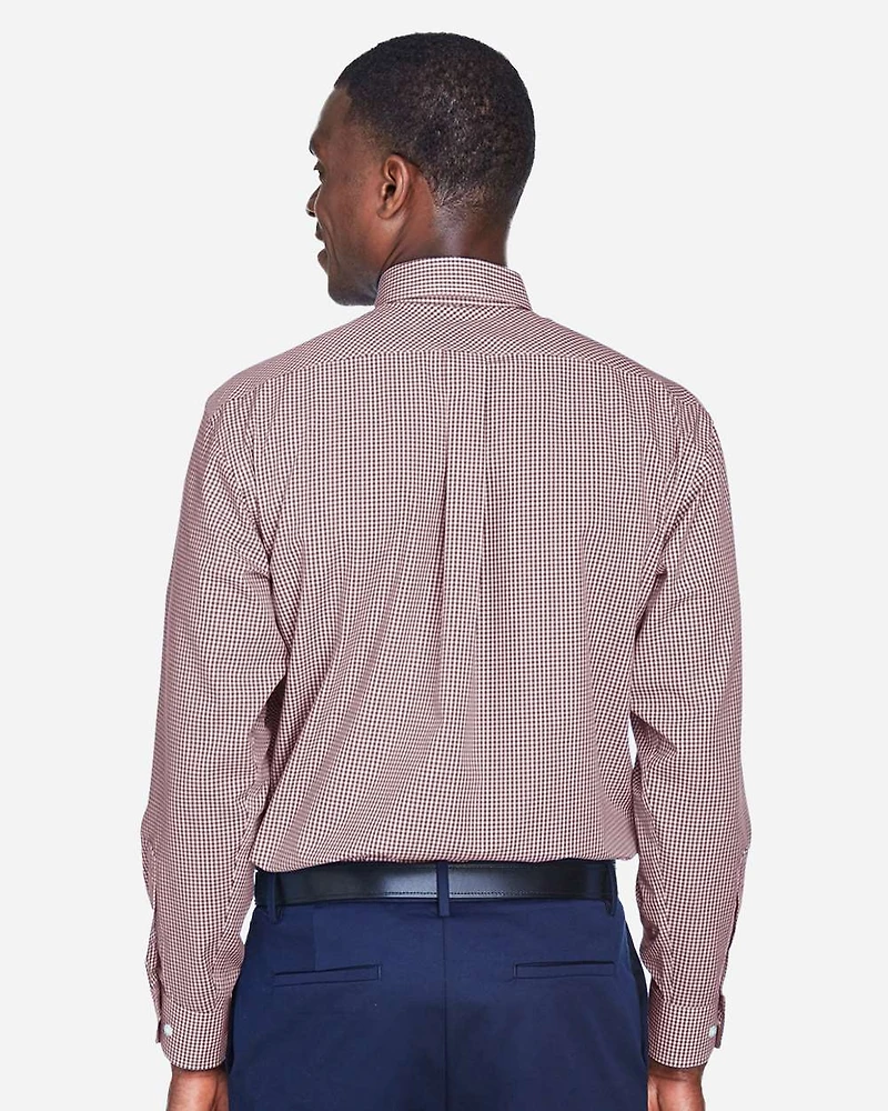 Men's Crown Collection® Gingham Check Woven Dress Shirt | T-Shirt Time