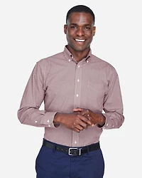 Men's Crown Collection® Gingham Check Woven Dress Shirt | T-Shirt Time