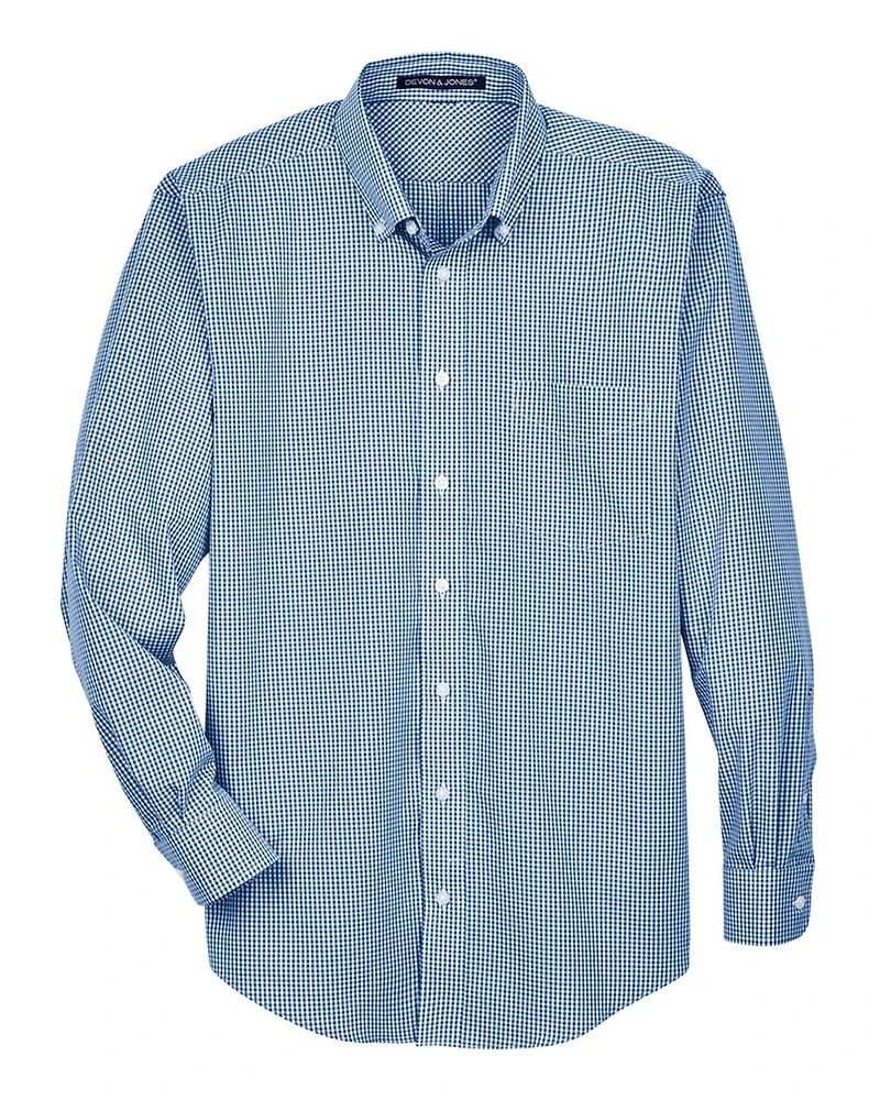 Men's Crown Collection® Gingham Check Woven Dress Shirt | T-Shirt Time
