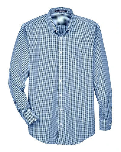 Men's Crown Collection® Gingham Check Woven Dress Shirt | T-Shirt Time