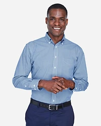 Men's Crown Collection® Gingham Check Woven Dress Shirt | T-Shirt Time