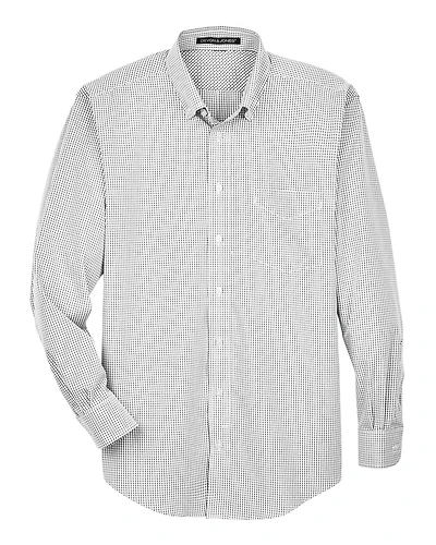 Chemise tissée à carreaux Gingham de la collection Crown pour hommes | T-Shirt Time