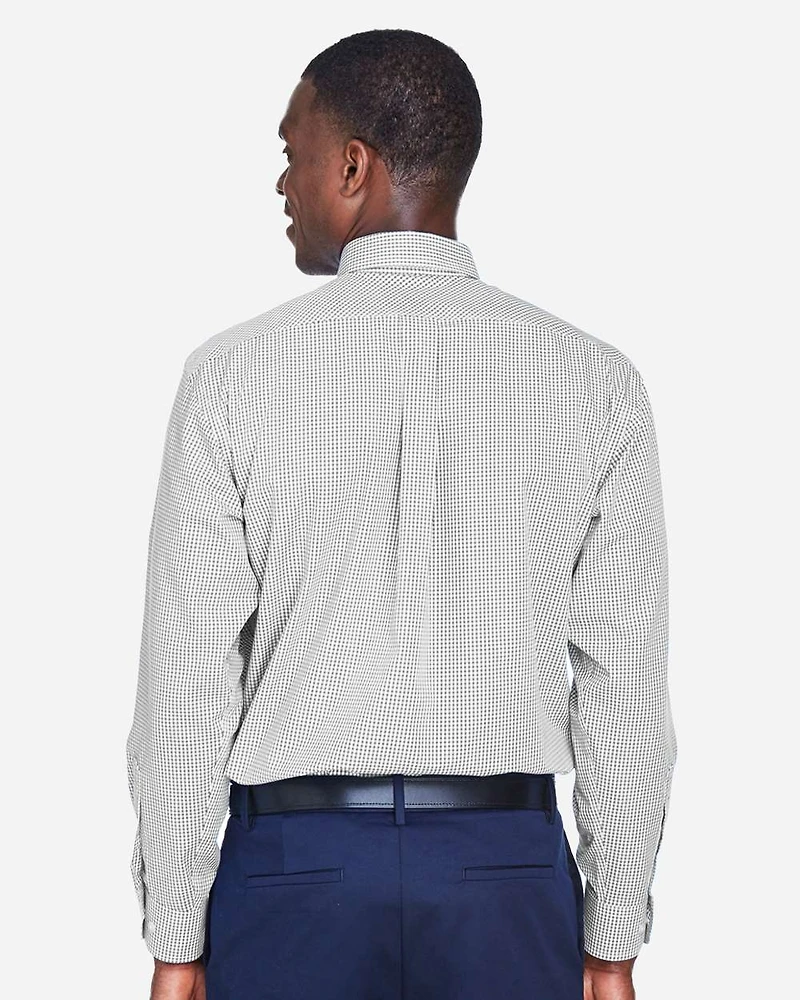 Chemise tissée à carreaux Gingham de la collection Crown pour hommes | T-Shirt Time