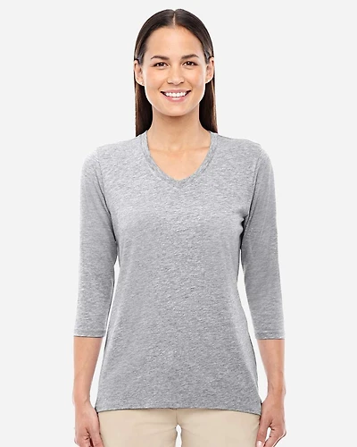 Haut Col V à Manches Bracelet pour Femme Perfect Fit™ | T-Shirt Time