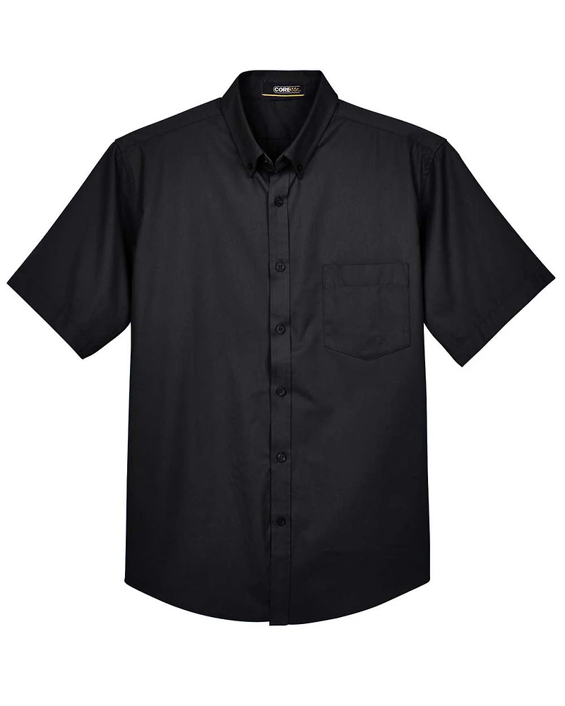Men's Optimum Short Sleeve Twill Dress Shirt | T-Shirt Time