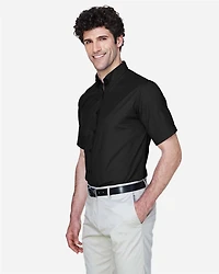Men's Optimum Short Sleeve Twill Dress Shirt | T-Shirt Time