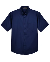 Men's Optimum Short Sleeve Twill Dress Shirt | T-Shirt Time