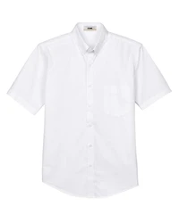 Men's Optimum Short Sleeve Twill Dress Shirt | T-Shirt Time