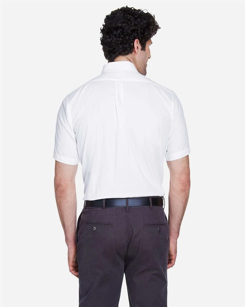 Men's Optimum Short Sleeve Twill Dress Shirt | T-Shirt Time