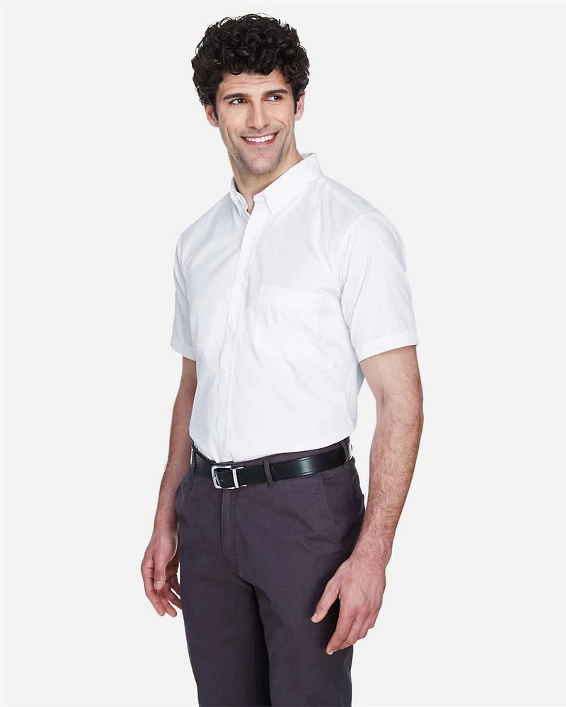 Men's Optimum Short Sleeve Twill Dress Shirt | T-Shirt Time