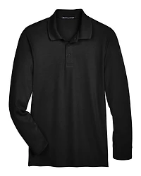 Men's CrownLux Performance® Plaited Long Sleeve Polo | T-Shirt Time