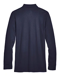 Men's CrownLux Performance® Plaited Long Sleeve Polo | T-Shirt Time